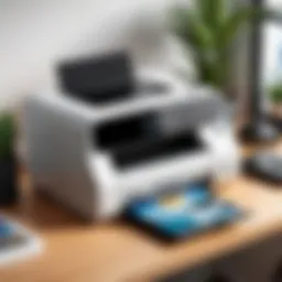 Compact Entry-Level Printer on Desk