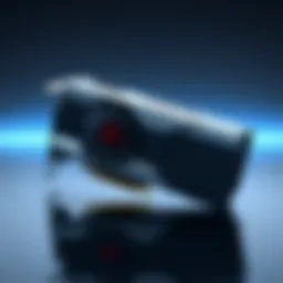 Detailed view of the AMD Radeon RX 6600 8GB graphics card showcasing its design and cooling system.