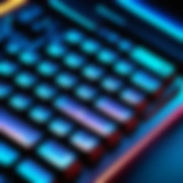 RGB Lighting Effects of Corsair Keyboard