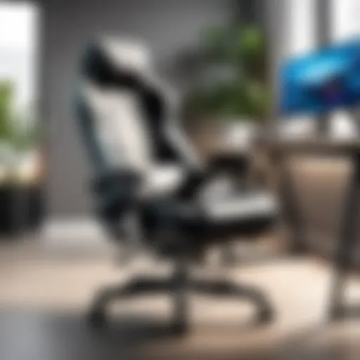 Ergonomic Gaming Chair with Massage Feature