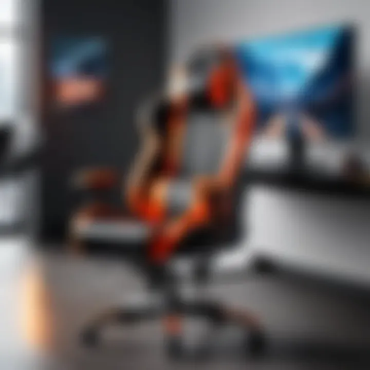 Sleek Gaming Chair with Targeted Massage Zones