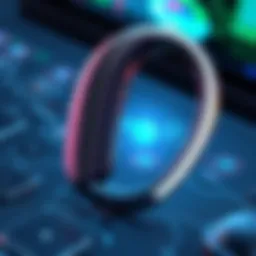 A sleek Bluetooth earpiece showcasing advanced technology.