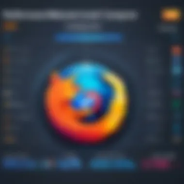 Graph depicting Firefox performance compared to other browsers in various metrics.