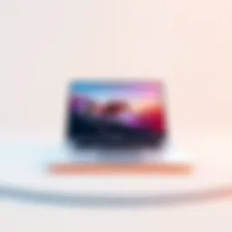 Sleek gaming laptop design showcasing advanced technology