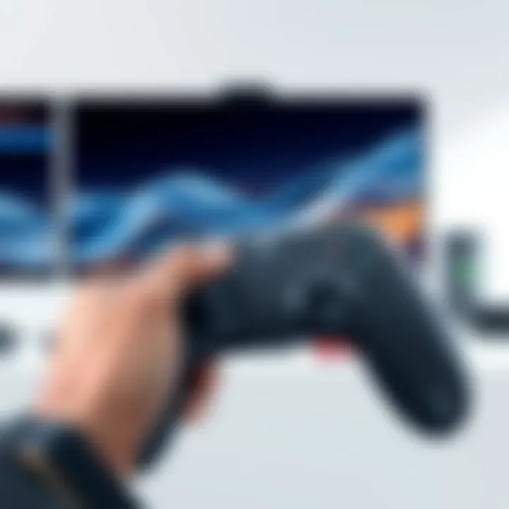 Remote control designed for gaming monitors