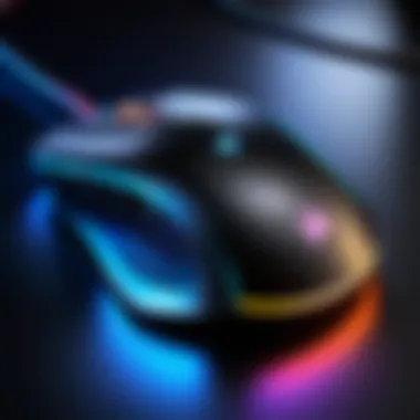 Gaming mouse RGB lighting effects