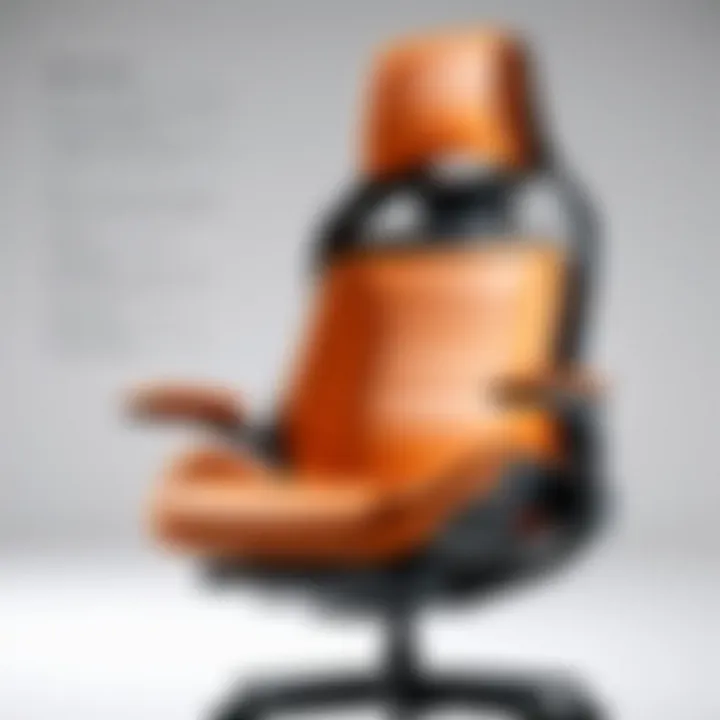 An ergonomic illustration highlighting the key features of an Imperator chair