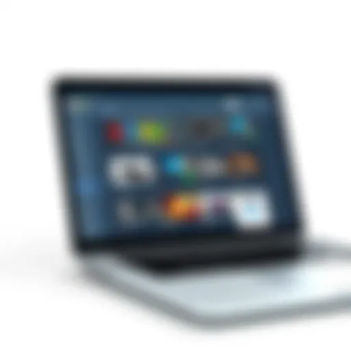 A detailed view of a laptop screen displaying eBay listings