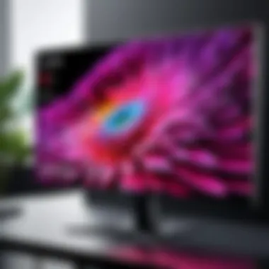 Detailed view of the advanced display technology used in LG monitors.