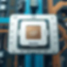 Architectural diagram of Skylake processors showcasing core layout