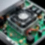 Compact PSU showcasing various components