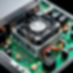 Compact PSU showcasing various components