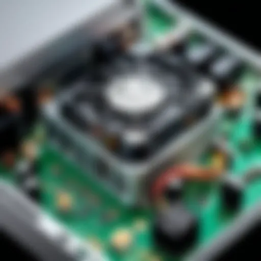 Compact PSU showcasing various components