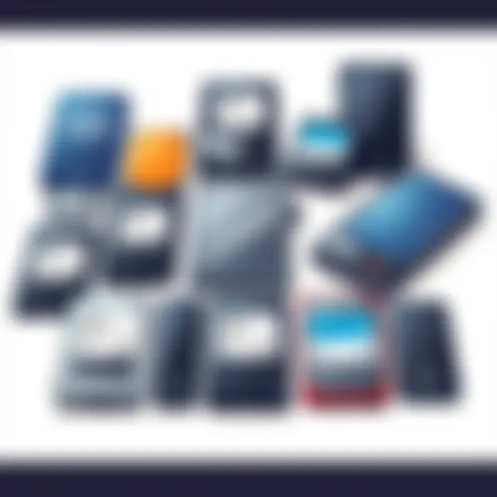 Diverse options of SSD external hard drives on display