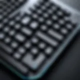 A close-up view of a compact mechanical keyboard showcasing its key design and layout.