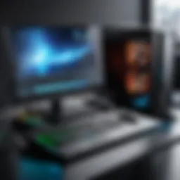 An advanced desktop setup featuring high-end components