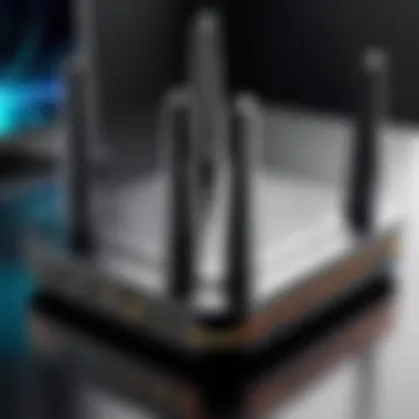Understanding Dual Band Router Architecture Illustration showcasing dual band gaming router architecture