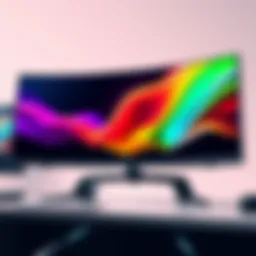 High-resolution gaming monitor display showcasing vibrant colors