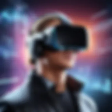 Future Trends in Virtual Reality Future trends in VR depicted through graphical data visualization