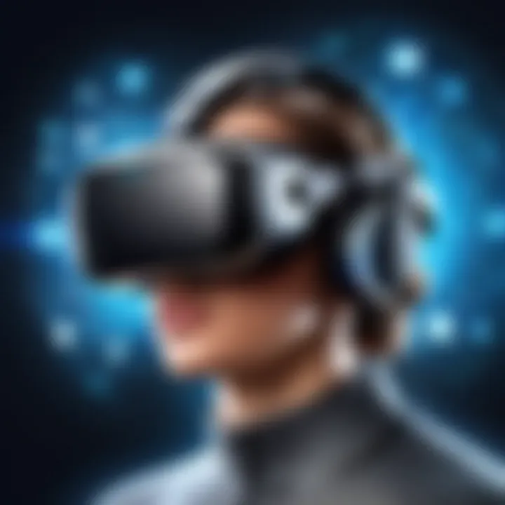 Innovative VR technologies and features represented graphically