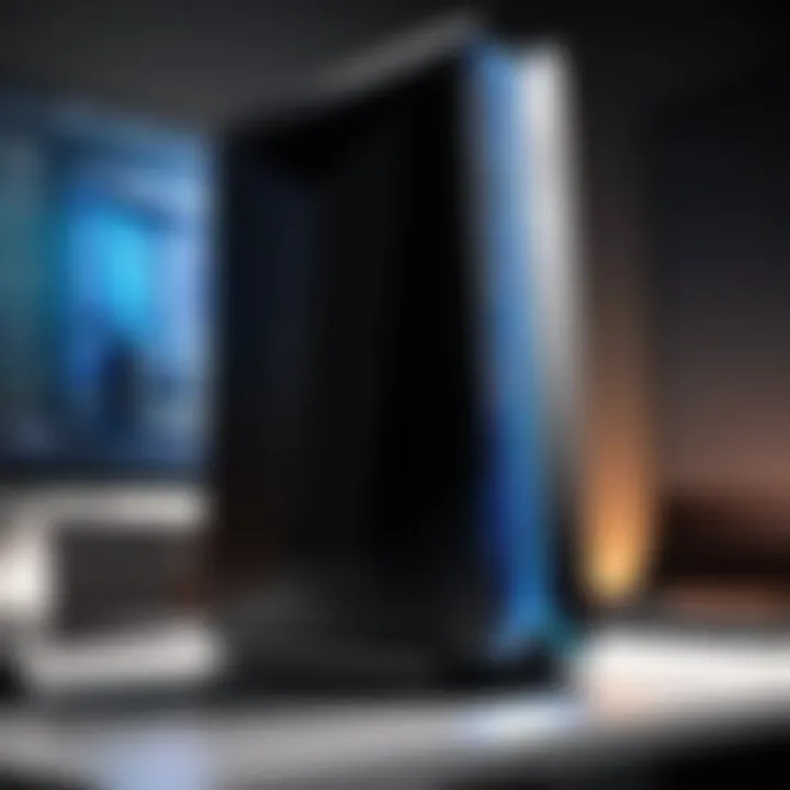 A sleek design showcasing the Obelisk Gaming PC exterior.