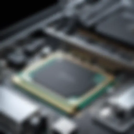 Close-up of laptop components