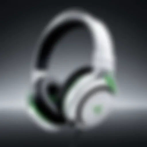 Razer White Headset showcasing sleek design