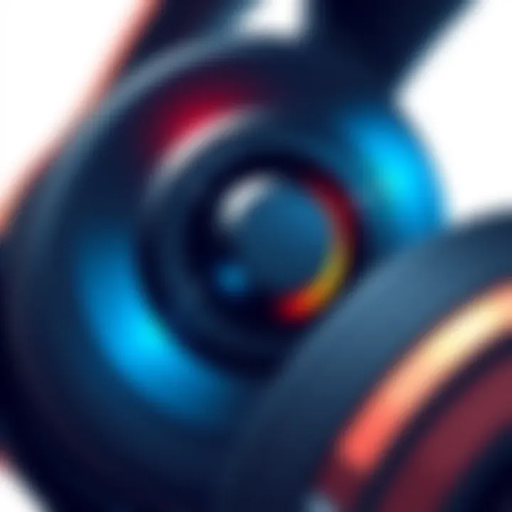 Advanced Audio Technology in SteelSeries Arctis Close-up of SteelSeries Arctis audio technology