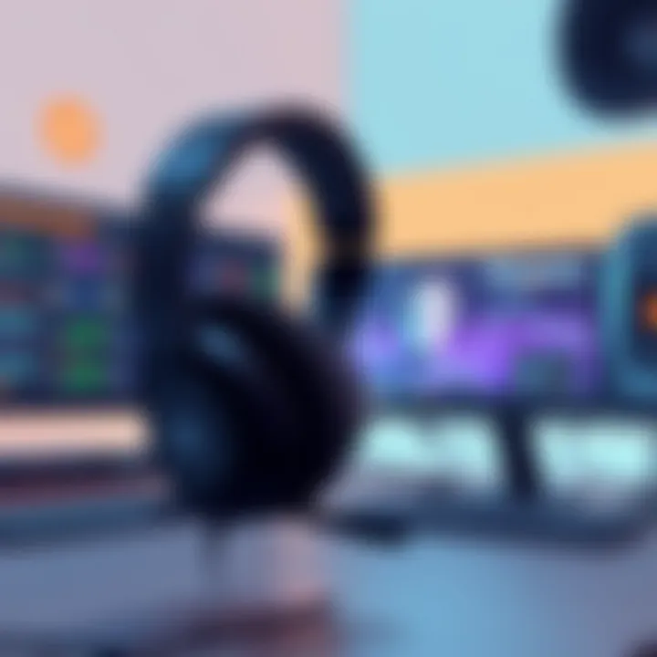 SteelSeries Arctis in a Gaming Environment SteelSeries Arctis headset in a gaming setup