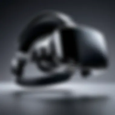 Advanced VR Headset Design Illustration of a high-end VR headset showcasing advanced design features