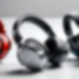 Selection of Type C headphones on display
