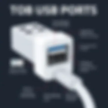 USB Port Functionalities Explained Infographic showcasing USB port functionalities