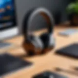 Wireless Headphones in Modern Workspace