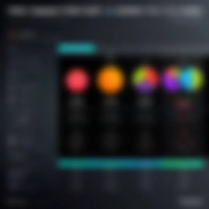 Comparison chart of video capture functionalities