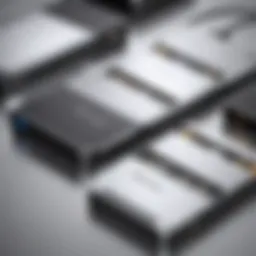 Diverse external hard drives showcasing their unique designs and capacities