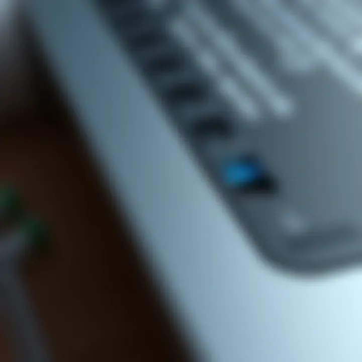 Detailed View of External HDD Reader Ports External HDD reader showcasing its ports and design