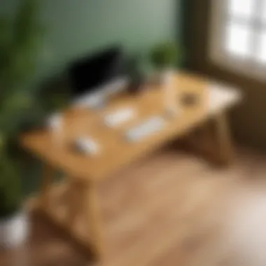 Environmentally-Friendly Bamboo Desk