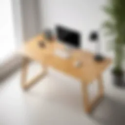 Minimalist Bamboo Desk Design