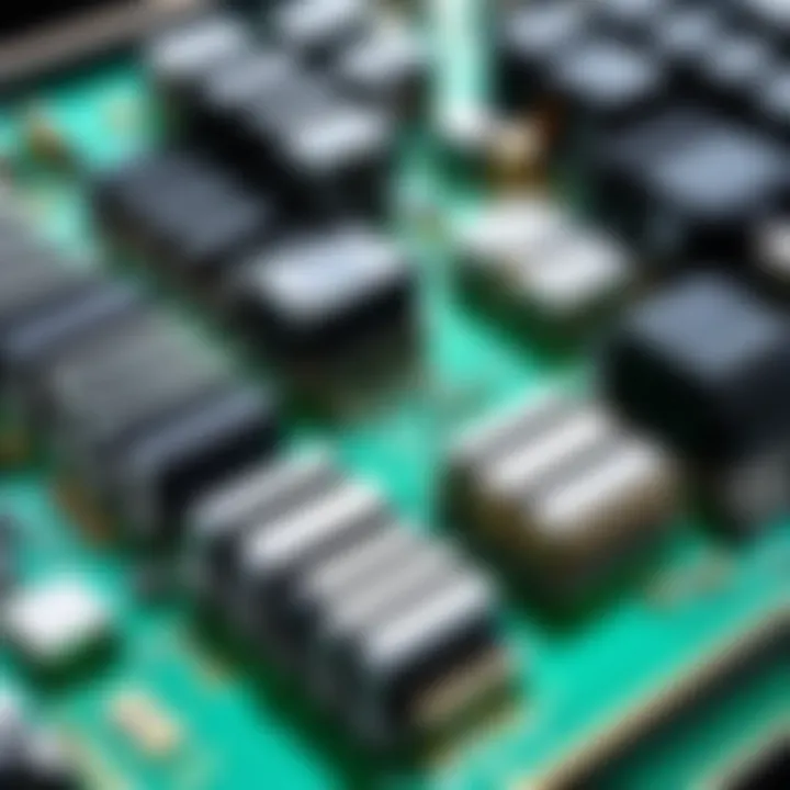 Illustration of various motherboard socket types
