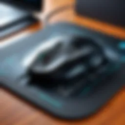 Premium gaming mouse pad showcasing advanced surface technology