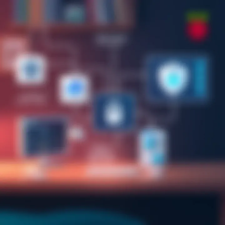 Security features in home network monitoring