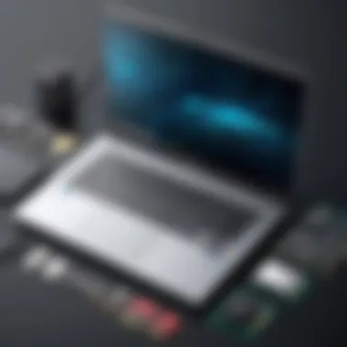 Essential Laptop Hardware Components Infographic detailing essential laptop hardware components