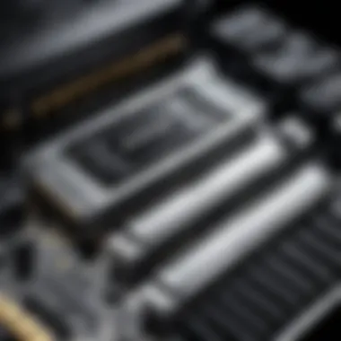 RAM Installation in Gaming PC A gaming PC with RAM modules installed