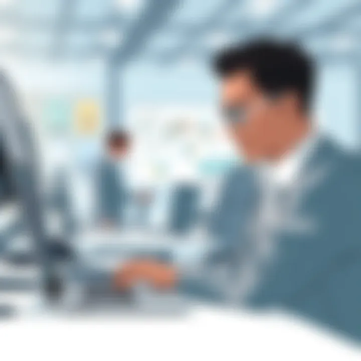 User engaging with the HP 360 15 in a professional setting