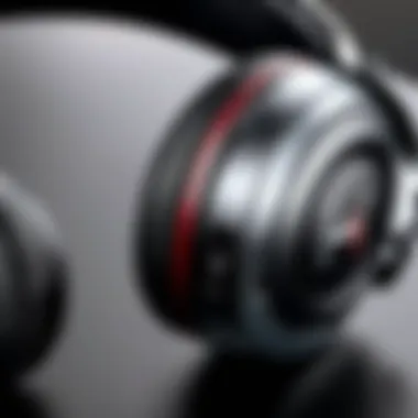 Superior Comfort Features of HyperX Alpha S Close-up of ear cushions emphasizing comfort and ergonomics