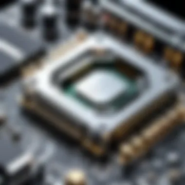 Modern Graphics Card Circuitry Close-up of modern graphics card featuring intricate circuitry