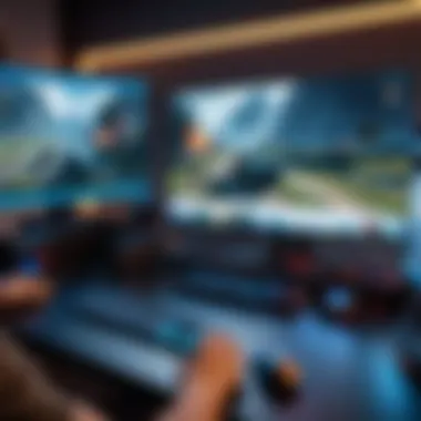 Immersive Gaming Experience on a High-Performance PC Immersive gaming experience on a high-performance PC