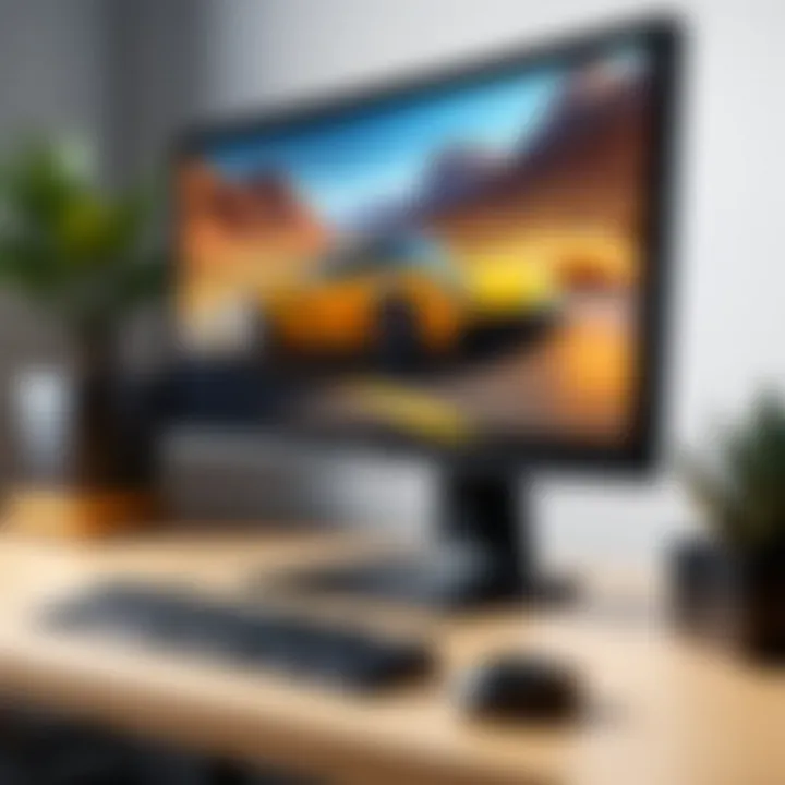 Innovative monitor design with futuristic features