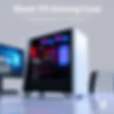 A sleek ITX gaming case showcasing compact design and modern aesthetics
