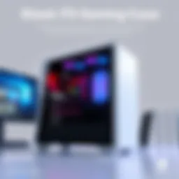 A sleek ITX gaming case showcasing compact design and modern aesthetics